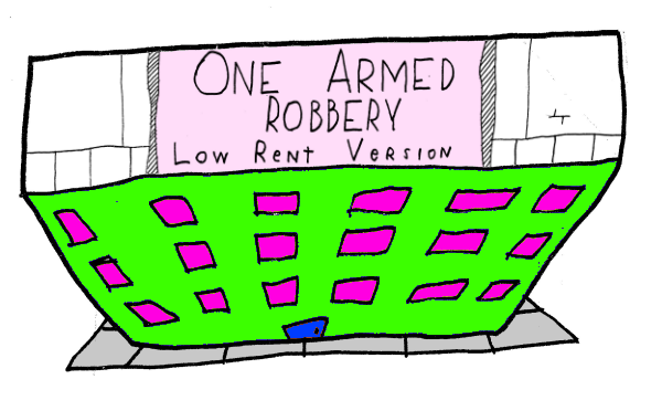Link to the playing card deck version of One Armed Robbery, a physical card game.