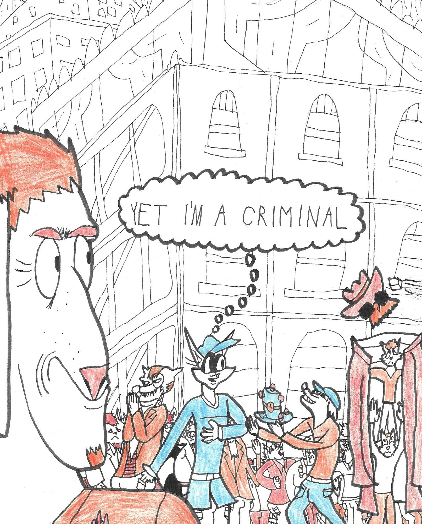 Yet I'm a criminal, Sly thinks, as a fellow thief gives him a gift made up of various stolen items.